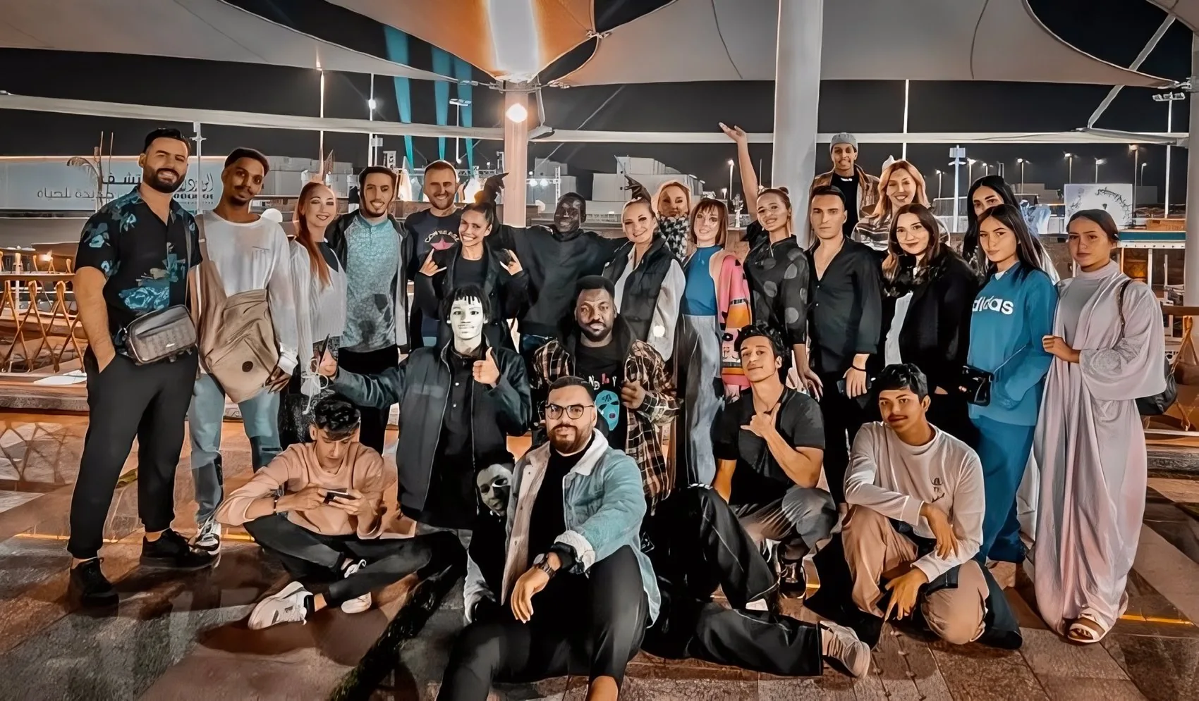 The OB Talent team with artists at the Taif event