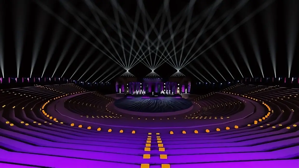 A stage lighting design